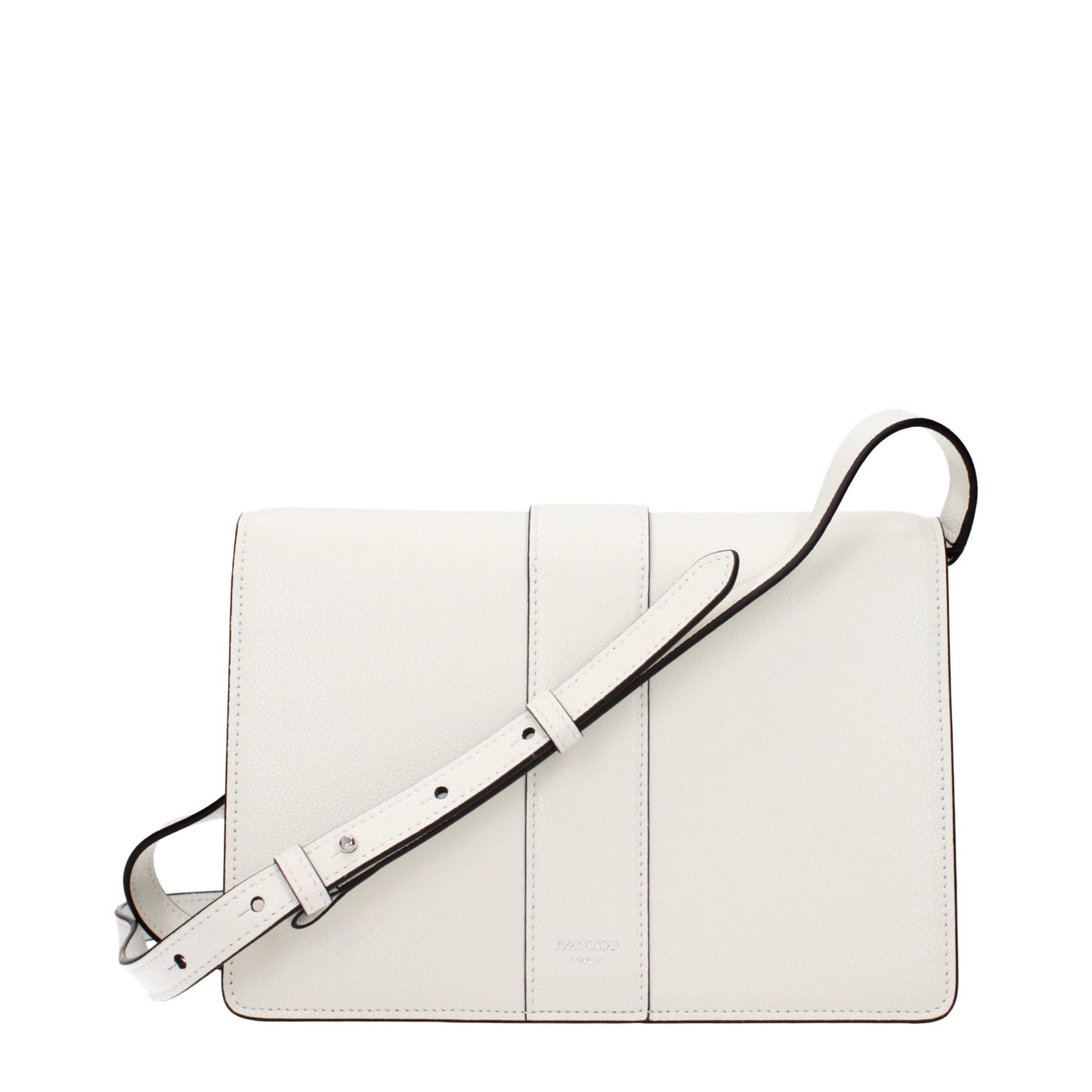 Jimmy Choo Weiße Leder Crossbody-Tasche