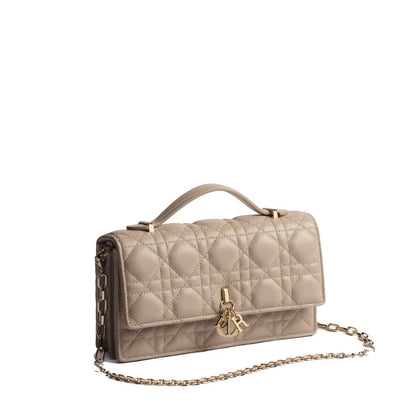 Dior Beige Leder Clutch Bag