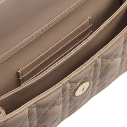 Dior Beige Leder Clutch Bag