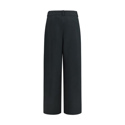 Giorgio Armani Schwarze Seiden-Freizeithose