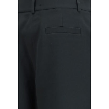 Giorgio Armani Schwarze Seiden-Freizeithose