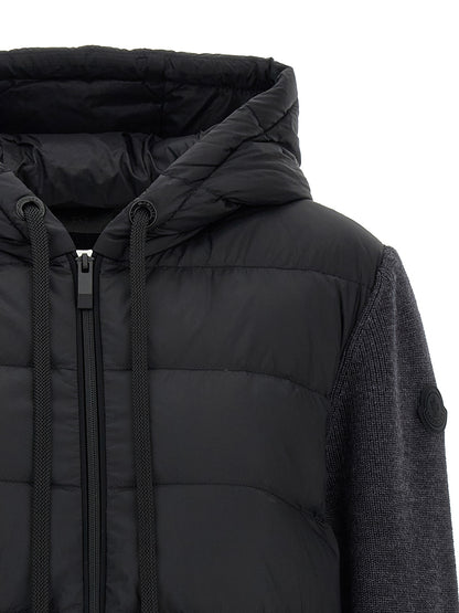 Moncler Grauer Cardigan aus Polyamid