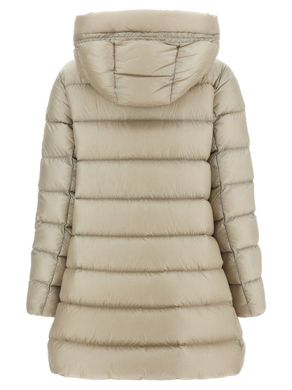 Moncler Jacke aus Stoff in Beige