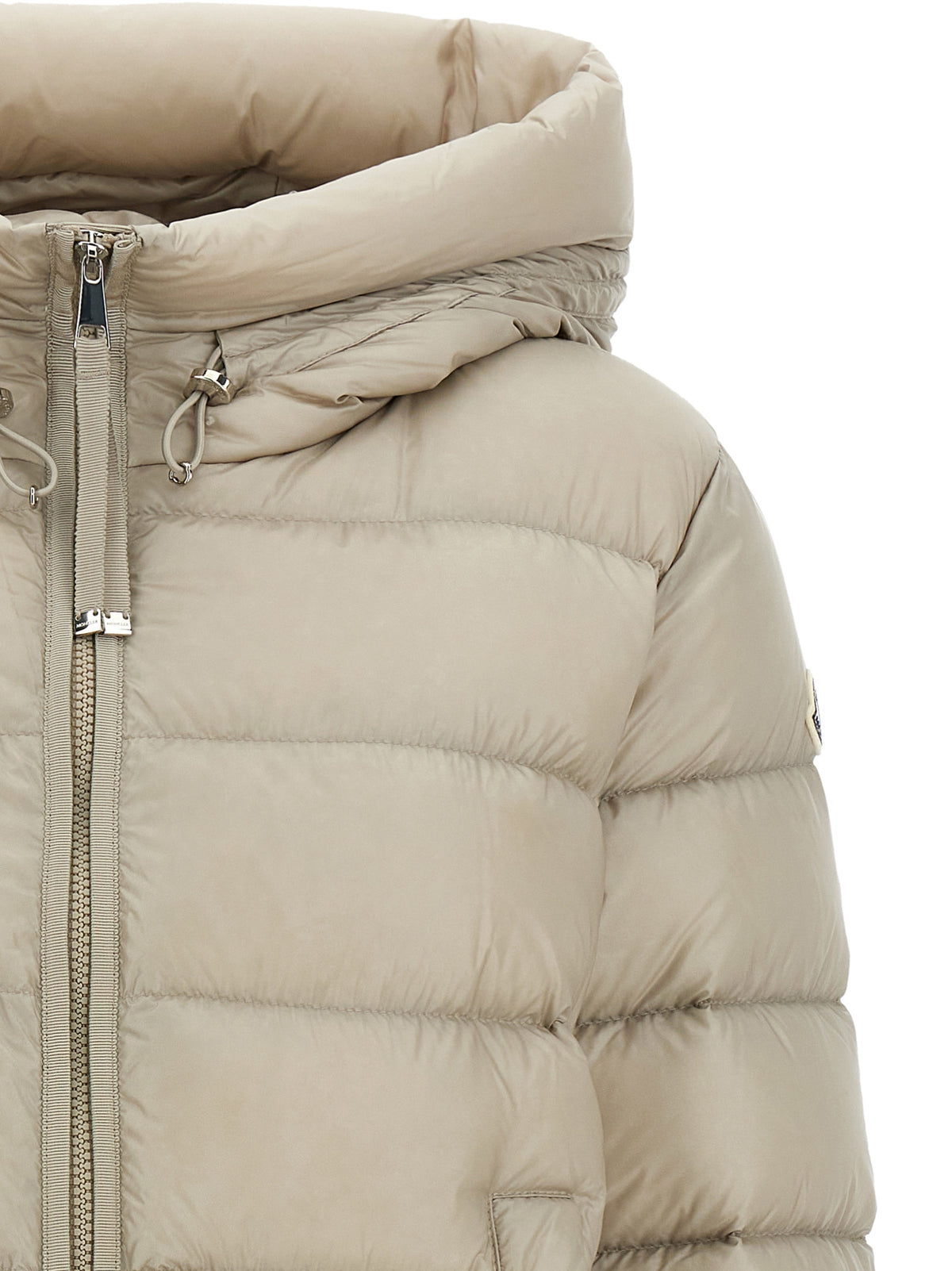 Moncler Jacke aus Stoff in Beige