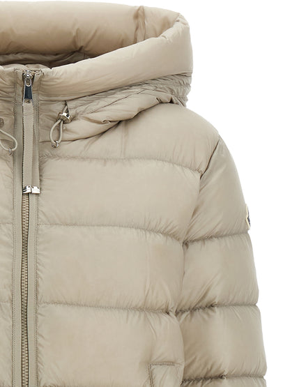 Moncler Jacke aus Stoff in Beige