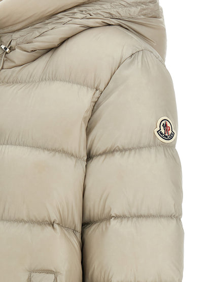 Moncler Jacke aus Stoff in Beige