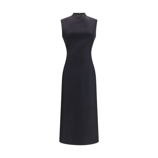 Maison Margiela Schwarzes Oves Aries Wollkleid
