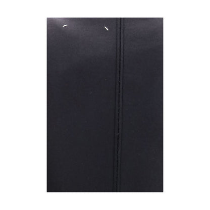Maison Margiela Schwarzes Oves Aries Wollkleid