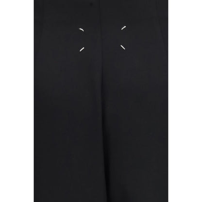 Maison Margiela Langer Rock aus schwarzer Wolle Oves Aries