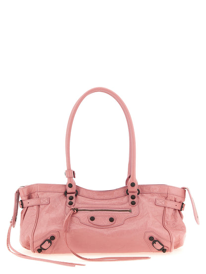 Balenciaga Schultertasche aus mehrfarbigem Lammleder