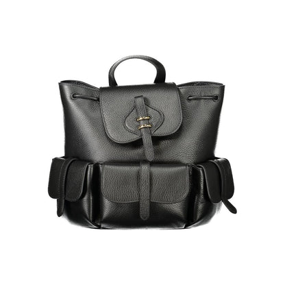 Coccinelle Damenrucksack aus schwarzem Leder