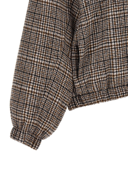 Brunello Cucinelli Brauner Bomber aus Alpaka und Leder