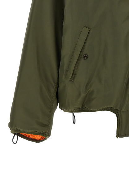 MM6 Maison Margiela Zweifarbige Polyamid-Bomberjacke
