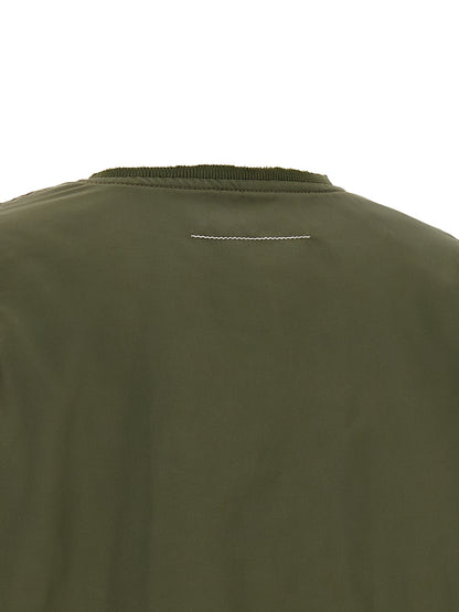 MM6 Maison Margiela Zweifarbige Polyamid-Bomberjacke