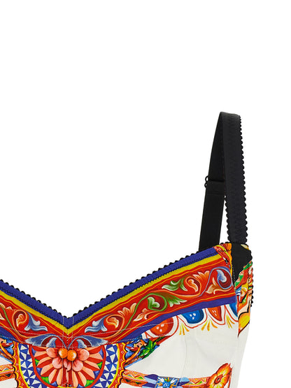 Dolce & Gabbana Mehrfarbige Baumwoll-Tanktops
