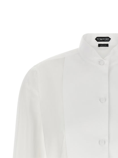 Tom Ford Weiße Baumwollbluse