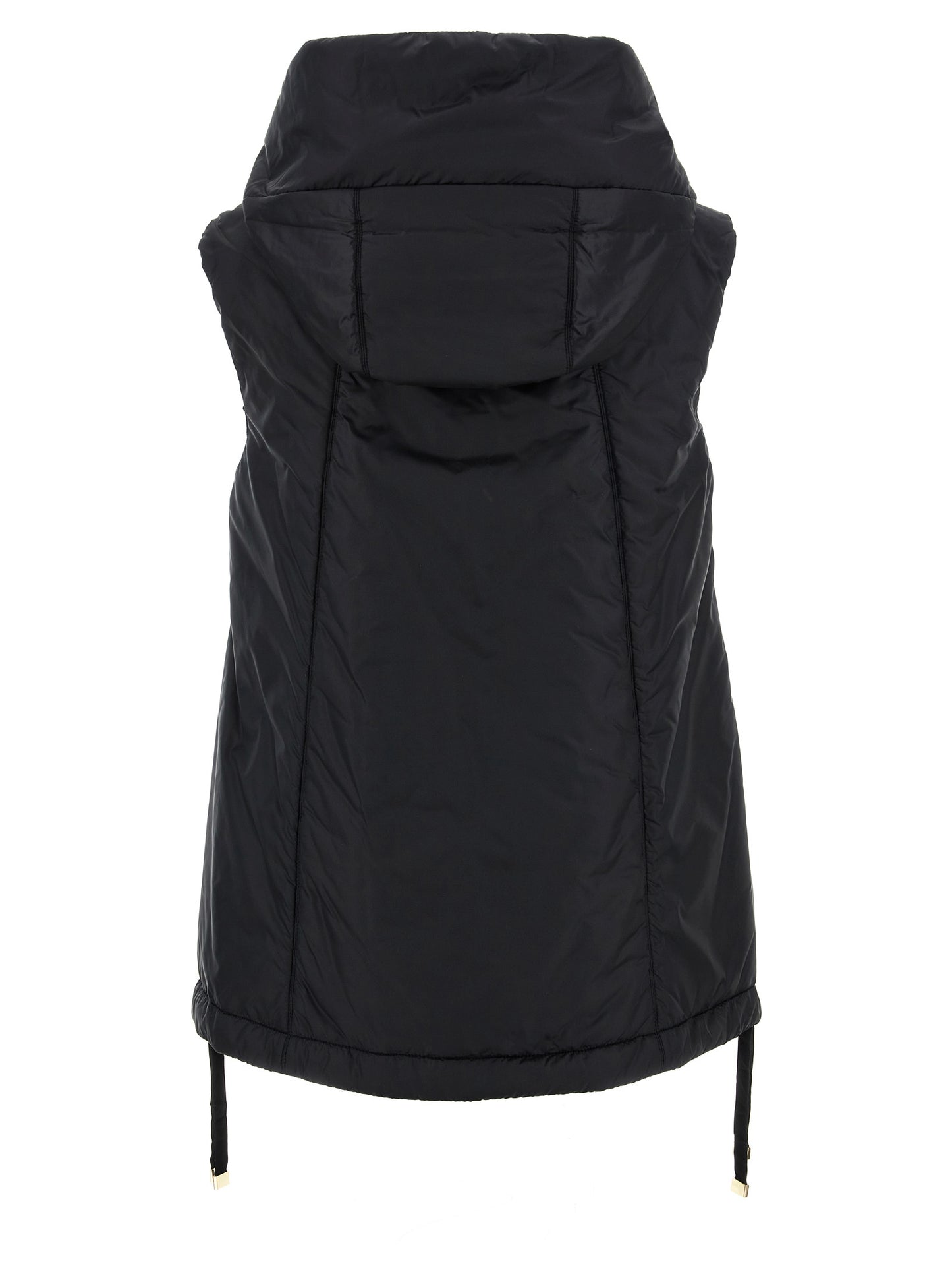 Max Mara Schwarze ärmellose Jacke aus Polyester