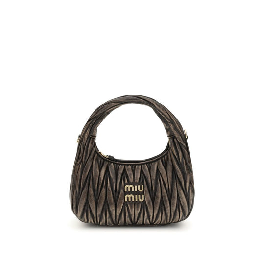 Miu Miu Braune Lammleder Schultertasche Ovis Aries Aries