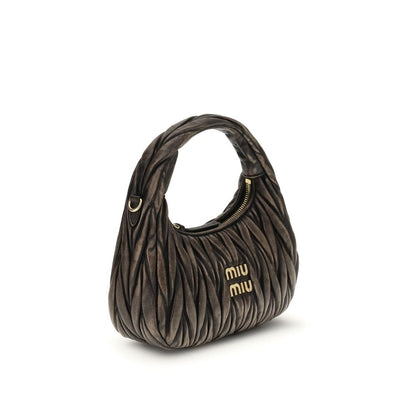 Miu Miu Braune Lammleder Schultertasche Ovis Aries Aries