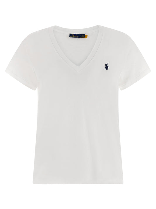 Polo Ralph Lauren Weißes Baumwoll-T-Shirt