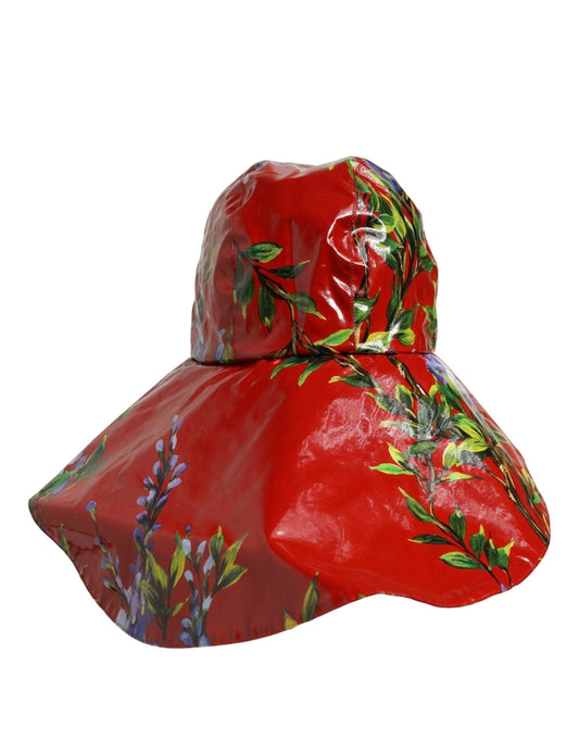 Dolce & Gabbana Roter Floraler Bucket Hat