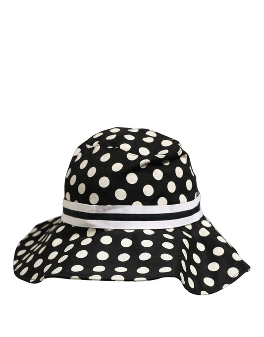 Dolce & Gabbana Schwarz-weißer Polka-Dot Bucket Hat