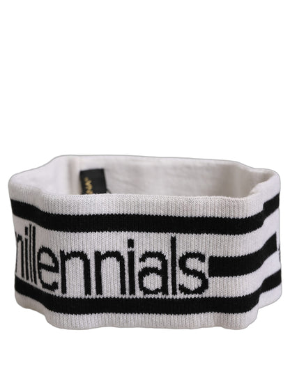 Dolce & Gabbana Stirnband aus weißer Wolle #DGmillennials One Size