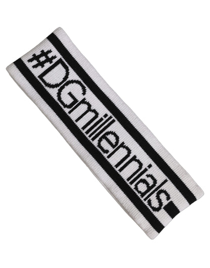 Dolce & Gabbana Stirnband aus weißer Wolle #DGmillennials One Size