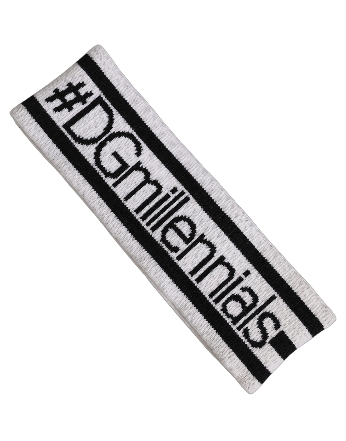 Dolce & Gabbana Stirnband aus weißer Wolle #DGmillennials One Size
