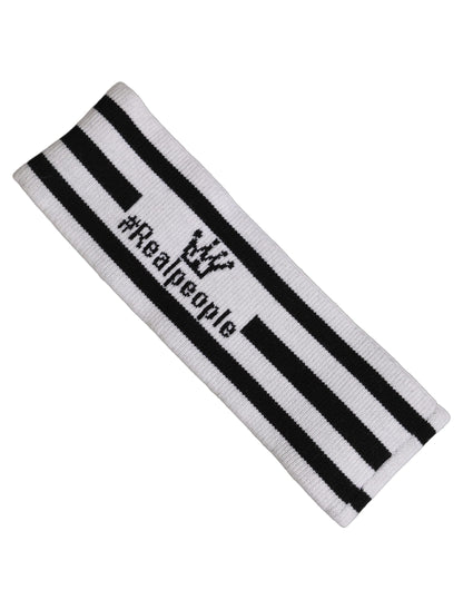 Dolce & Gabbana Stirnband aus weißer Wolle #DGmillennials One Size