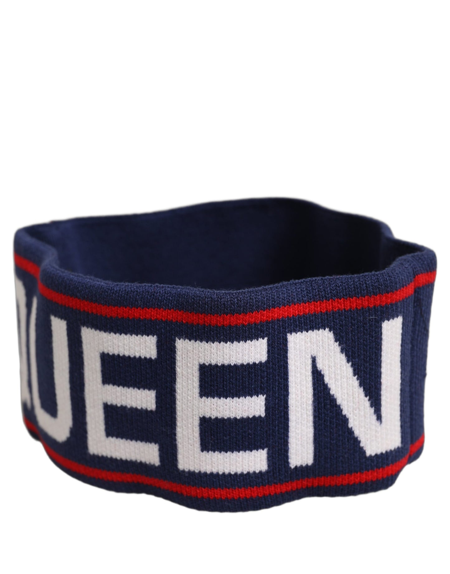 Dolce & Gabbana D&G Stirnband aus marineblauer Wolle, Einheitsgröße