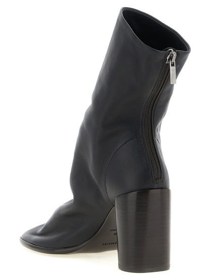 Lemaire Braune Stiefeletten aus Ziegenleder