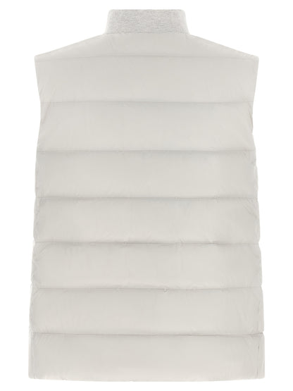 Brunello Cucinelli Graue ärmellose Polyester-Weste
