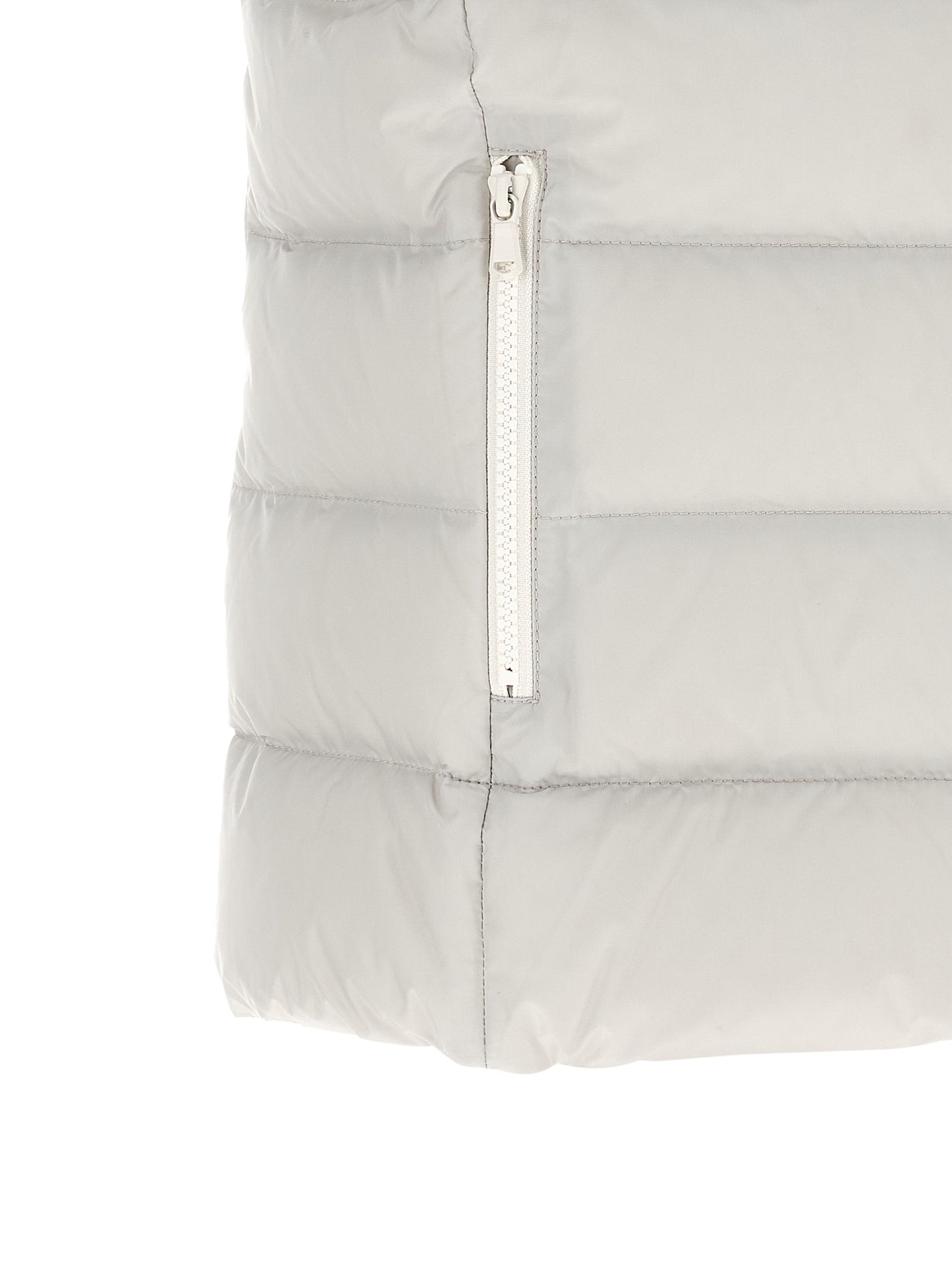 Brunello Cucinelli Graue ärmellose Polyester-Weste