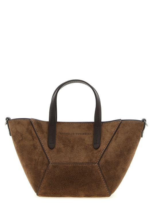 Brunello Cucinelli Braune Kalbsleder-Handtasche