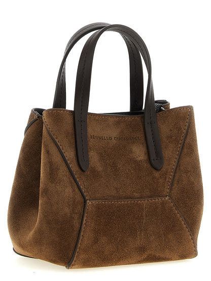 Brunello Cucinelli Braune Kalbsleder-Handtasche