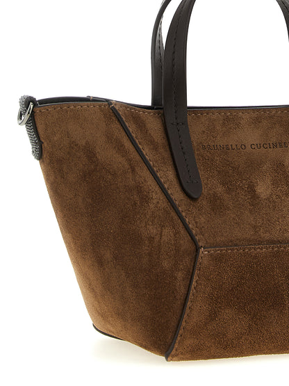 Brunello Cucinelli Braune Kalbsleder-Handtasche