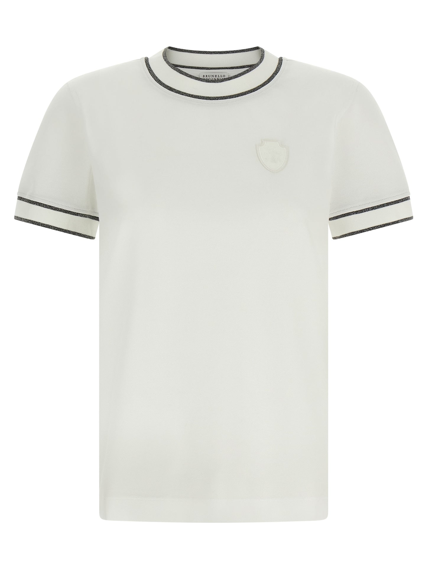 Brunello Cucinelli Weißes Baumwoll-T-Shirt
