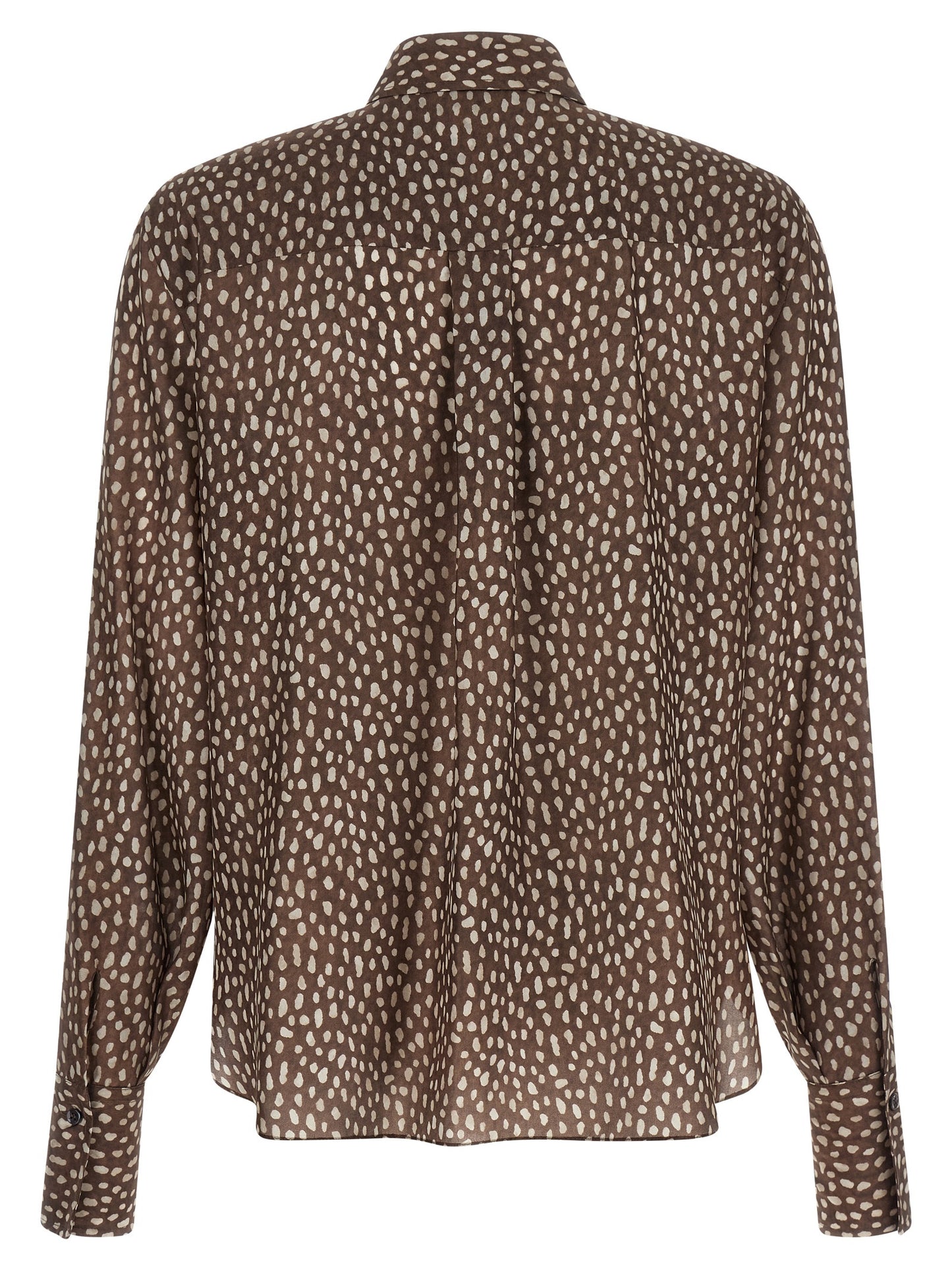 Brunello Cucinelli Braune Seidenbluse