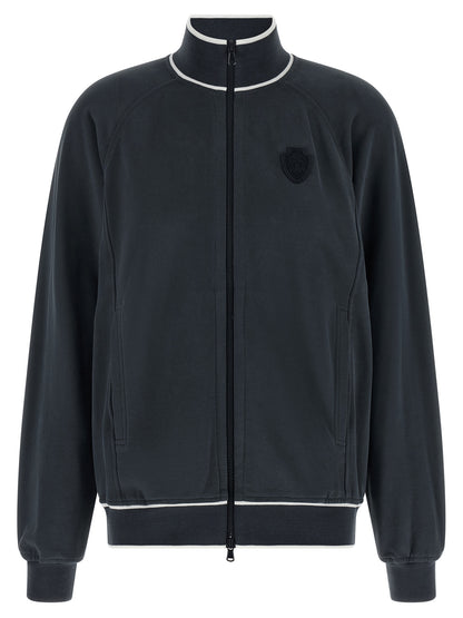 Brunello Cucinelli Blauer Baumwoll-Sweatshirt