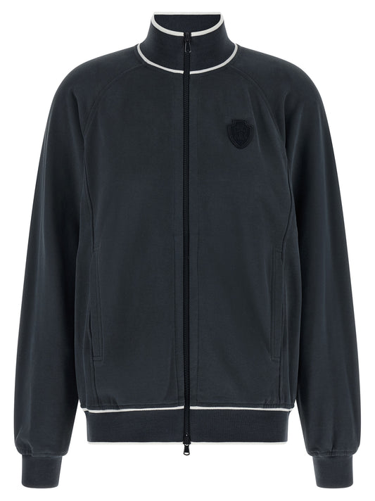 Brunello Cucinelli Blauer Baumwoll-Sweatshirt