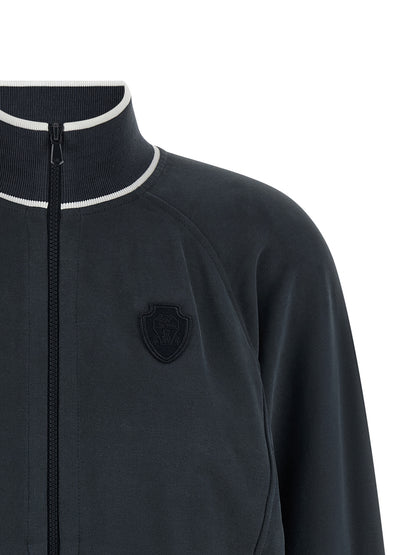 Brunello Cucinelli Blauer Baumwoll-Sweatshirt