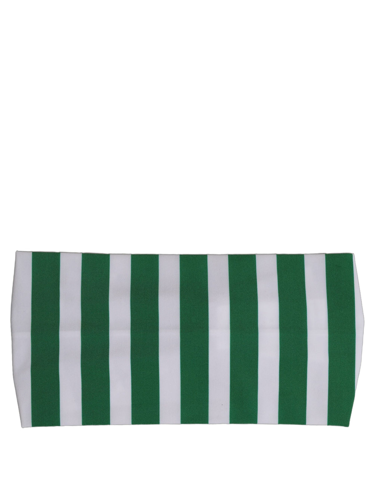 Dolce & Gabbana Grün-Weiß Gestreiftes Haarband