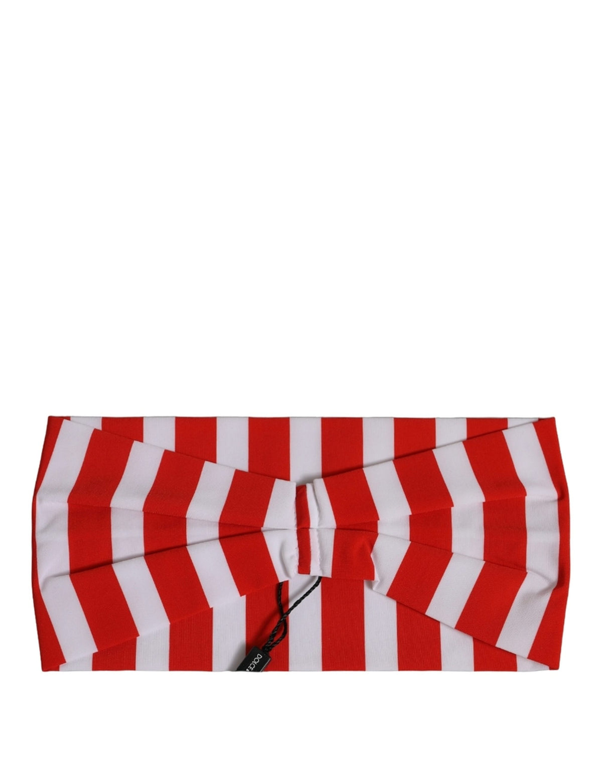 Dolce & Gabbana Rot-Weiß Gestreiftes Cabana-Haarband