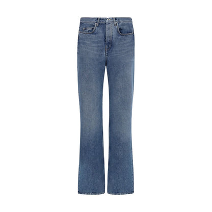 Off-White Blaue Jeans aus Baumwolle im geraden Schnitt