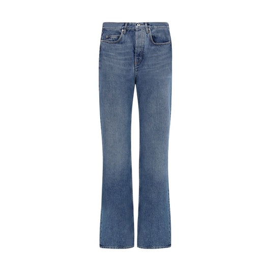 Off-White Blaue Jeans aus Baumwolle im geraden Schnitt