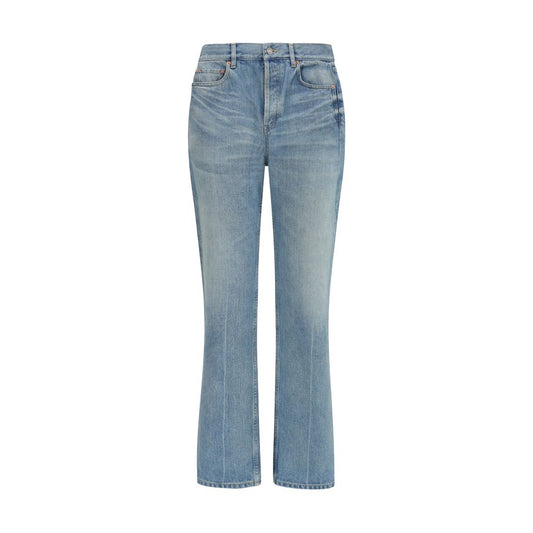 Saint Laurent Blaue Jeans aus Baumwolle im geraden Schnitt