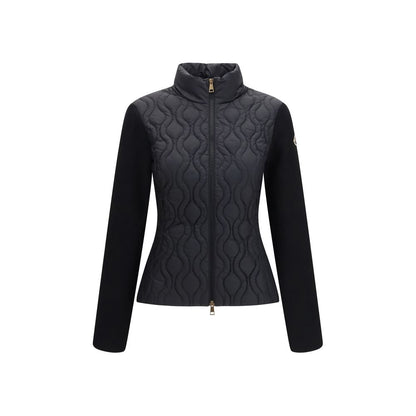 Moncler Schwarze Baumwoll-Shell-Jacke