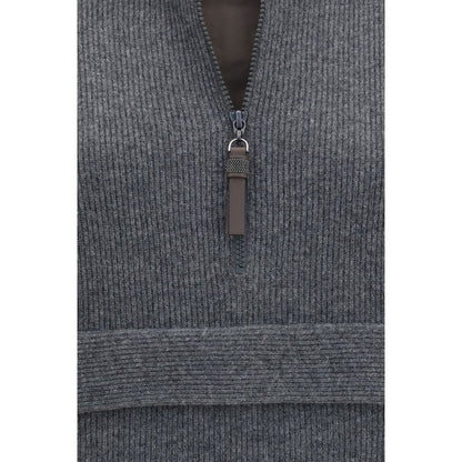 Brunello Cucinelli Grauer Kaschmir-Pullover