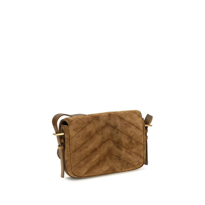 Saint Laurent Braune Kalbsleder-Tasche Bos Taurus